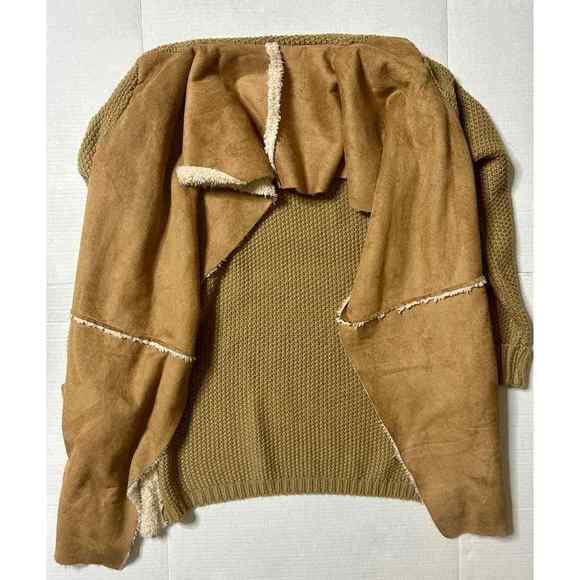 Diva D Shawl Sweater Camel Color Women’s Size 1XL - Picture 15 of 16